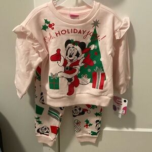 Disney Minne Mouse 2T sweatshirt and pants set